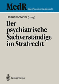 Vorderes Coverbild Der psychiatrische Sachverständige im Strafrecht