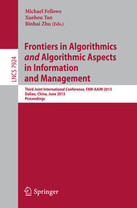 Vorderes Coverbild Frontiers in Algorithmics and Algorithmic Aspects in Information and Management