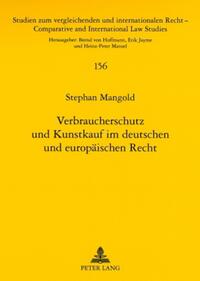 Vorderes Coverbild Verbraucherschutz und Kunstkauf im deutschen und europäischen Recht