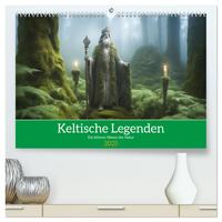 Vorderes Coverbild Keltische Legenden - Die kleinen Wesen der Natur (hochwertiger Premium Wandkalender 2025 DIN A2 quer), Kunstdruck in Hochglanz