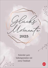Vorderes Coverbild Kreativkalender Glücksmomente A4 2025