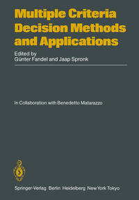 Vorderes Coverbild Multiple Criteria Decision Methods and Applications