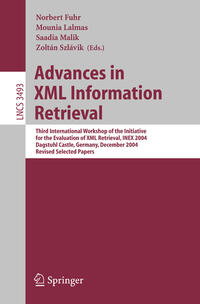 Vorderes Coverbild Advances in XML Information Retrieval