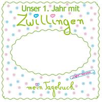 Vorderes Coverbild Unser 1. Jahr mit Zwillingen - light Version