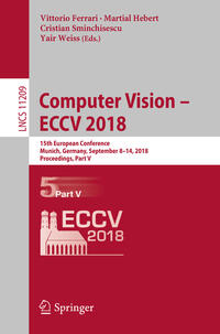 Vorderes Coverbild Computer Vision – ECCV 2018