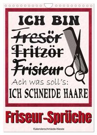 Vorderes Coverbild Friseur-Sprüche (Wandkalender 2026 DIN A4 hoch), CALVENDO Monatskalender
