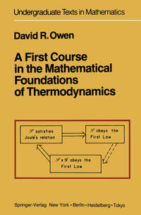 Vorderes Coverbild A First Course in the Mathematical Foundations of Thermodynamics