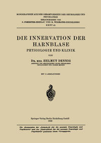 Vorderes Coverbild Die Innervation der Harnblase