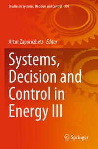 Vorderes Coverbild Systems, Decision and Control in Energy III