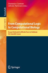 Vorderes Coverbild From Computational Logic to Computational Biology