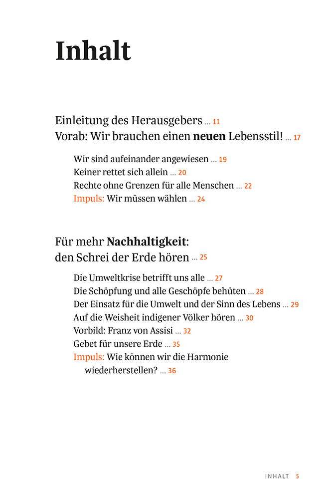 Beispielinhalt (Bild) Das Franziskus-Prinzip