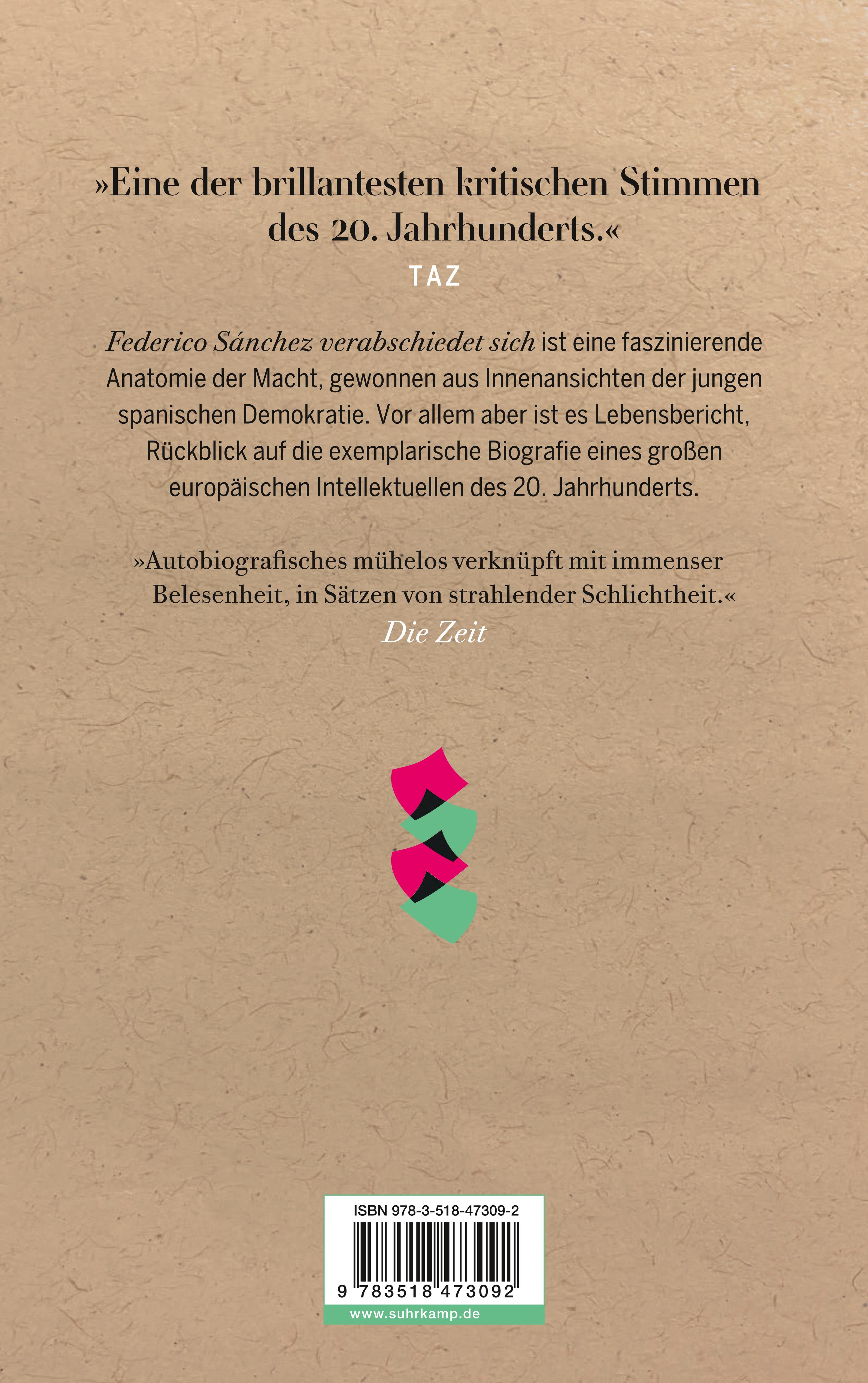 Rückseitencover Federico Sánchez verabschiedet sich