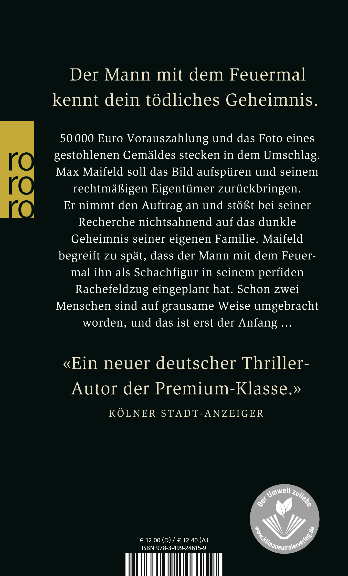 Rückseitencover Das Feuermal