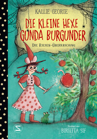 Vorderes Coverbild Die kleine Hexe Gunda Burgunder. Die Riesen-Überraschung