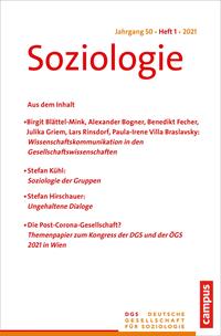 Vorderes Coverbild Soziologie 1/2021