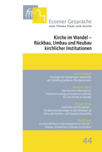 Vorderes Coverbild Essener Gespräche zum Thema Staat und Kirche / Kirche im Wandel - Rückbau, Umbau und Neubau kirchlicher Institutionen