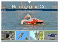 Vorderes Coverbild Flamingo und Co - Faszinierende Vogelwelt Südfrankreichs (Wandkalender 2025 DIN A3 quer), CALVENDO Monatskalender