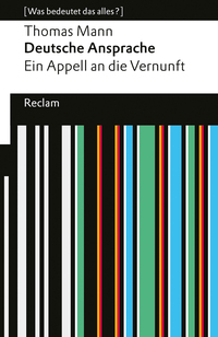Vorderes Coverbild Deutsche Ansprache. Ein Appell an die Vernunft