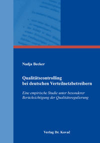 Vorderes Coverbild Qualitätscontrolling bei deutschen Verteilnetzbetreibern