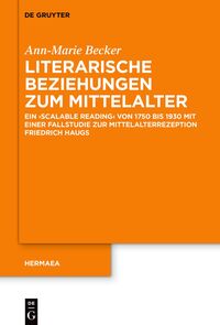 Vorderes Coverbild Literarische Beziehungen zum Mittelalter