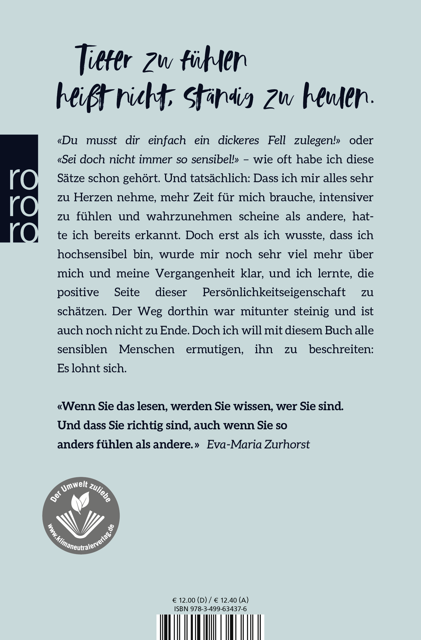 Rückseitencover Proud to be Sensibelchen