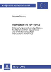 Vorderes Coverbild Rechtsstaat und Terrorismus