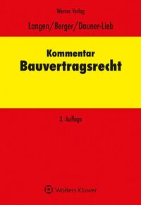 Vorderes Coverbild Kommentar zum Bauvertragsrecht