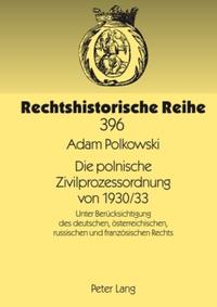 Vorderes Coverbild Die polnische Zivilprozessordnung von 1930/33