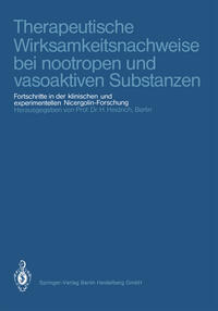 Vorderes Coverbild Therapeutische Wirksamkeitsnachweise bei nootropen und vasoaktiven Substanzen