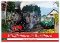 Vorderes Coverbild Waldbahnen in Rumänien - Die letzten Mocanitas (Wandkalender 2025 DIN A2 quer), CALVENDO Monatskalender