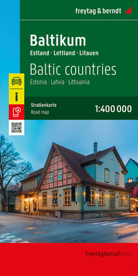 Vorderes Coverbild Baltikum, Straßenkarte 1:400.000, freytag & berndt