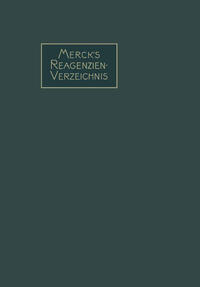 Vorderes Coverbild Merck’s Reagenzien-Verzeichnis