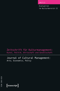Vorderes Coverbild Zeitschrift für Kulturmanagement: Kunst, Politik, Wirtschaft und Gesellschaft