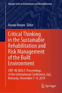 Vorderes Coverbild Critical Thinking in the Sustainable Rehabilitation and Risk Management of the Built Environment