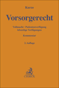 Vorderes Coverbild Gelbe Erläuterungsbücher / Vorsorgerecht