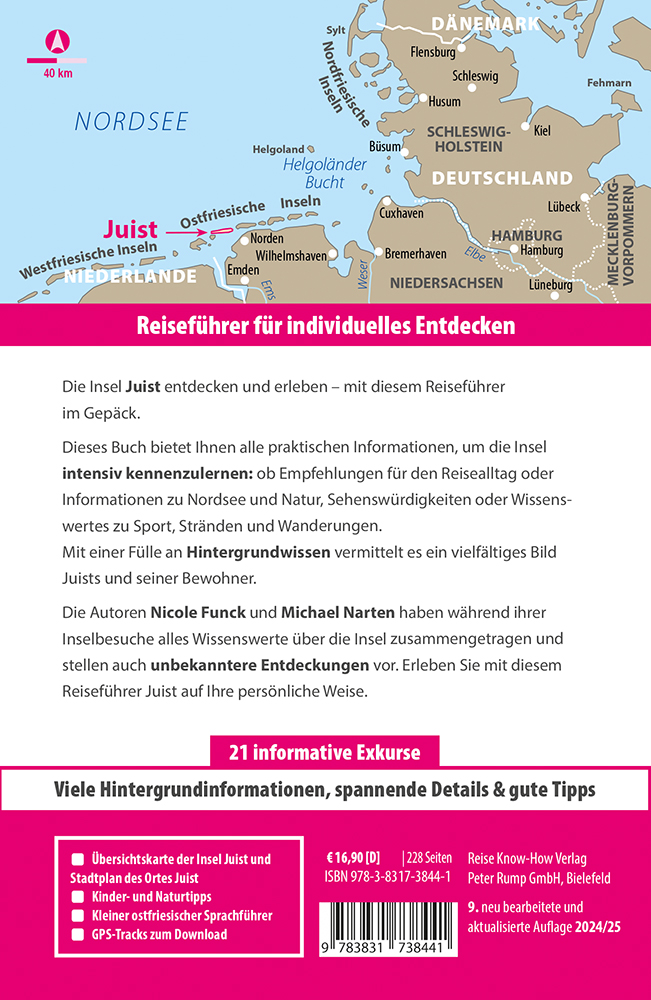 Rückseitencover Reise Know-How Reiseführer Juist