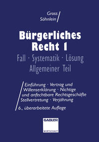 Vorderes Coverbild Bürgerliches Recht I