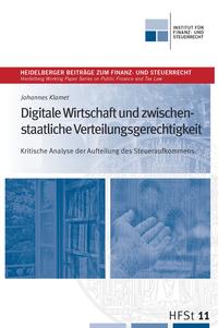 Vorderes Coverbild Digitale Wirtschaft und zwischen- staatliche Verteilungsgerechtigkeit