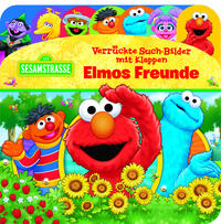 Vorderes Coverbild Sesamstraße - Verrückte Such-Bilder mit Klappen - Elmos Freunde - Pappbilderbuch mit 20 Klappen - Wimmelbuch für Kinder ab 18 Monaten