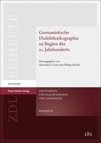 Vorderes Coverbild Germanistische Dialektlexikographie zu Beginn des 21. Jahrhunderts