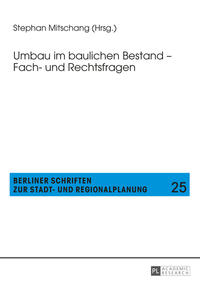 Vorderes Coverbild Umbau im baulichen Bestand – Fach- und Rechtsfragen