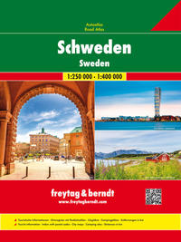 Vorderes Coverbild Schweden, Autoatlas 1:250.000 - 1:400.000, freytag & berndt
