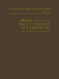 Vorderes Coverbild Groups IV, V, and VI Transition Metals and Compounds