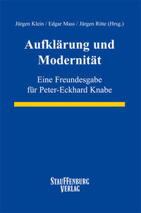 Vorderes Coverbild Aufklärung und Modernität