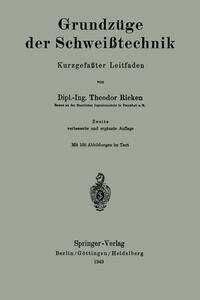 Vorderes Coverbild Grundzüge der Schweißtechnik