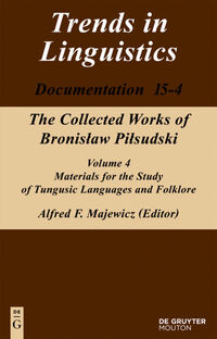 Vorderes Coverbild Materials for the Study of Tungusic Languages and Folklore