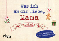 Vorderes Coverbild Was ich an dir liebe, Mama – Adventskalender. Hardcover-Ausgabe