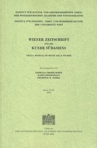 Vorderes Coverbild Wiener Zeitschrift für die Kunde Südasiens und Archiv für Indische Philosophie, Band 49 (2005) ? Vienna Journal of South Asian Studies, Vol. 49 (2005)