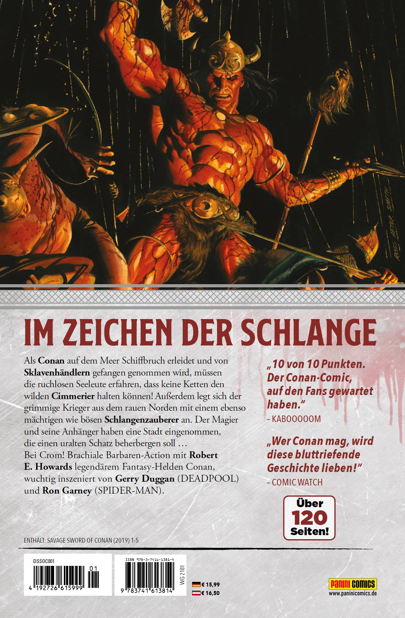Rückseitencover Savage Sword of Conan