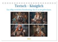 Vorderes Coverbild Tierisch - Königlich (Tischkalender 2025 DIN A5 quer), CALVENDO Monatskalender